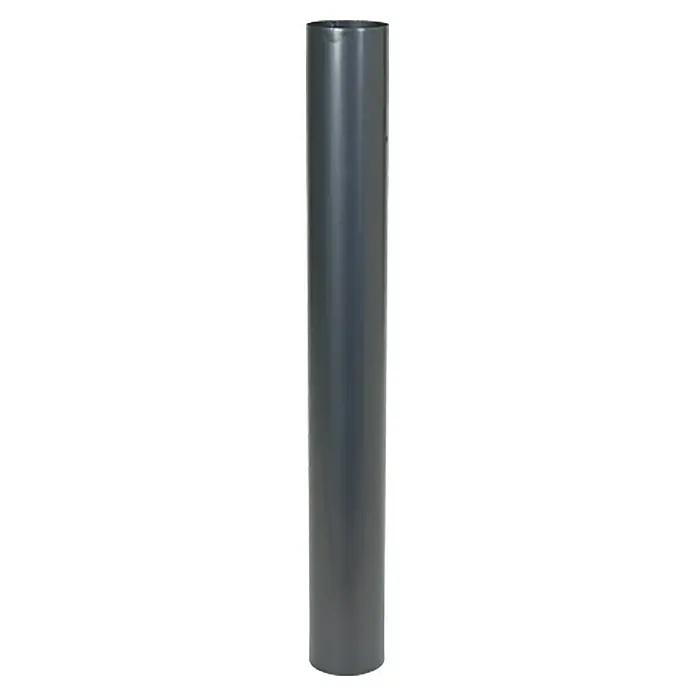 Dimovodna cijev - Ø x D: 120 x 1.000 mm, Debljina stijenke: 0,6 mm, Crne boje
