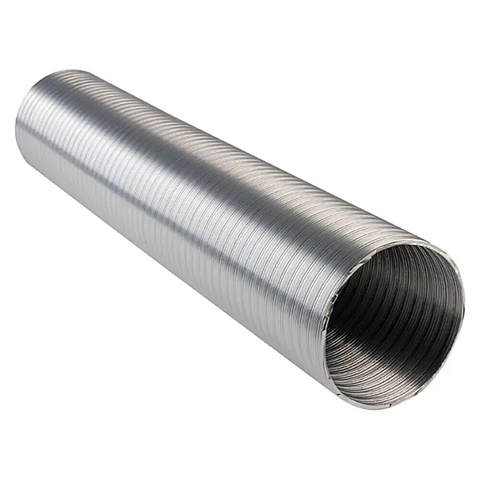 Air-Circle Fleksibilna cijev - Aluminij, Ø x D: 150 mm x 1 m, Maksimalni protok zraka: 600 m³/h - Pogled s desne strane