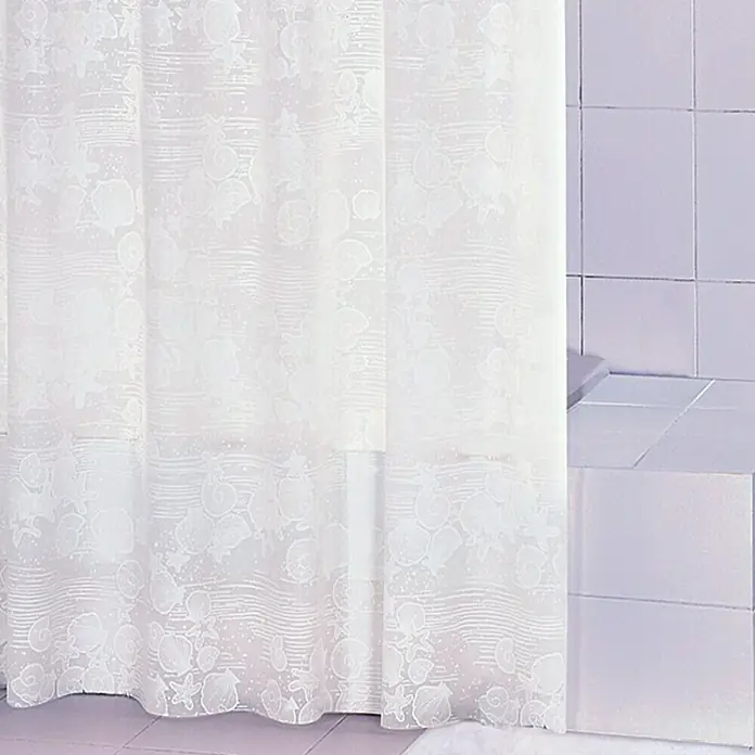 Venus Peva zavjesa za tuširanje Clear Sea - 180 x 200 cm, Bijele boje - Pogled sprijeda