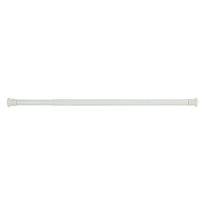 Venus Teleskopski nosač tuš zavjese - 110 cm - 185 cm, Promjer: 20 mm, Bijele boje - Pogled odozgo
