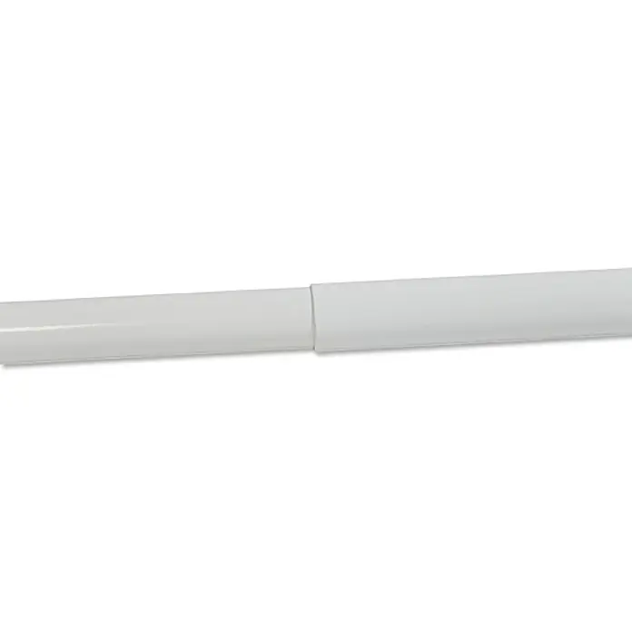 Venus Teleskopski nosač tuš zavjese - 110 cm - 185 cm, Promjer: 28 mm, Bijele boje