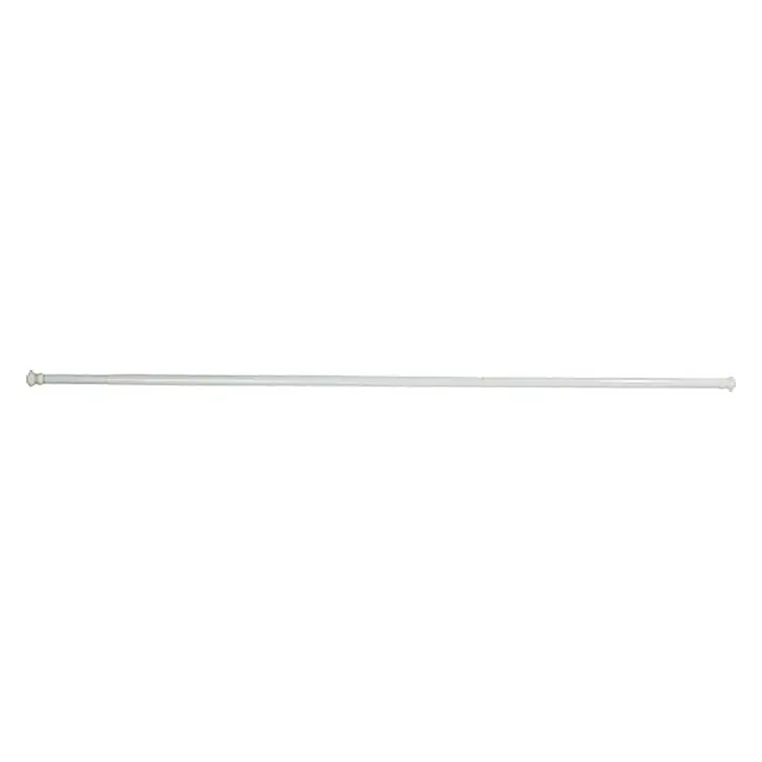 Venus Teleskopski nosač tuš zavjese - 110 cm - 245 cm, Promjer: 28 mm, Bijele boje - Pogled odozgo
