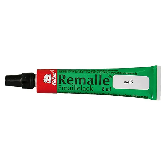 Reparatur-Emaille Küche & Bad - Weiß, 8 ml - Vorderansicht