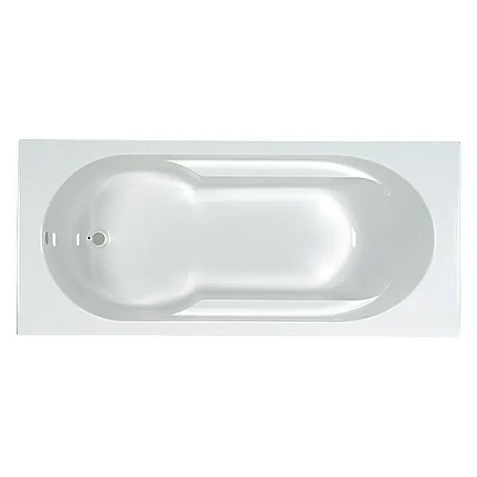 Camargue Brasilia Badewanne - 170 x 75 cm, Weiß, 168 l