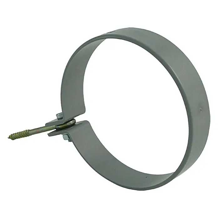 Marley Fallrohrschelle - Nennweite: 105 mm, Kunststoff, Grau - Vorderansicht