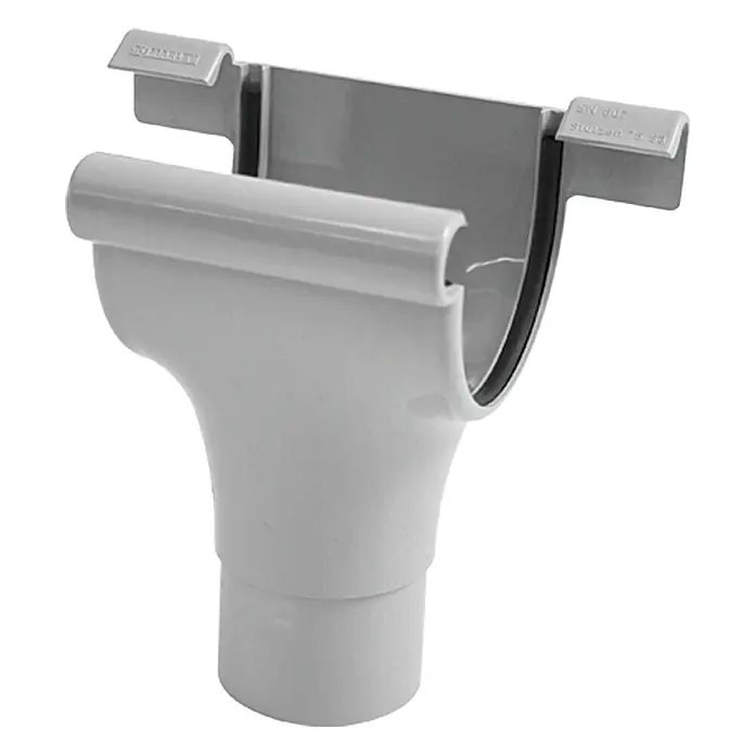 Marley Rinnenstutzen - Nennweite: 75/53 mm, Grau