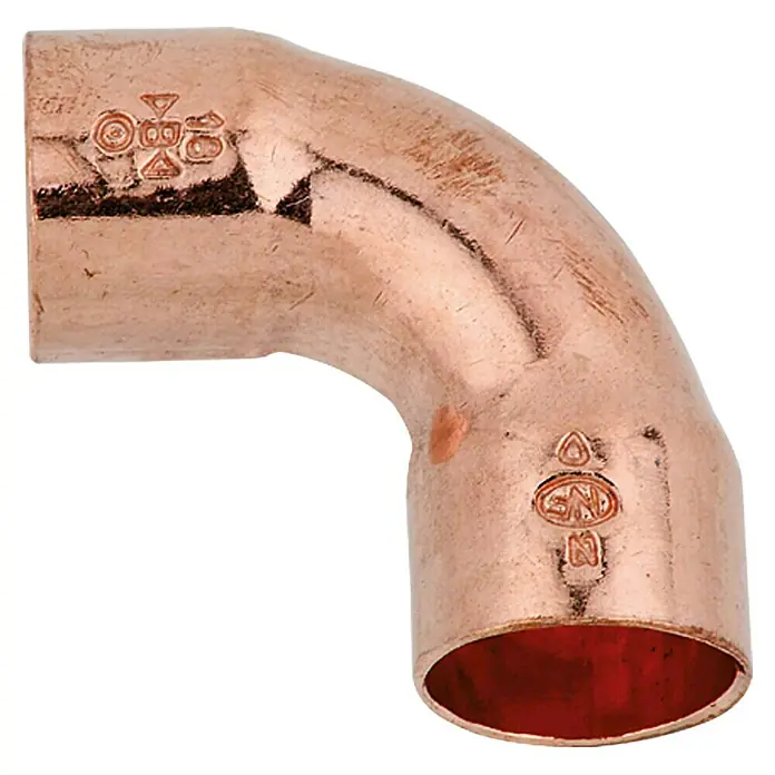 Kupfer-Bogen 5002A - Durchmesser: 12 mm, Winkel: 90 °, 1 Stk.