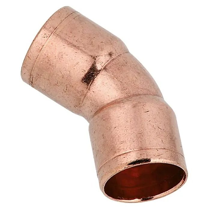 Kupfer-Bogen 5041 II - Durchmesser: 12 mm, Winkel: 45 °, 1 Stk.