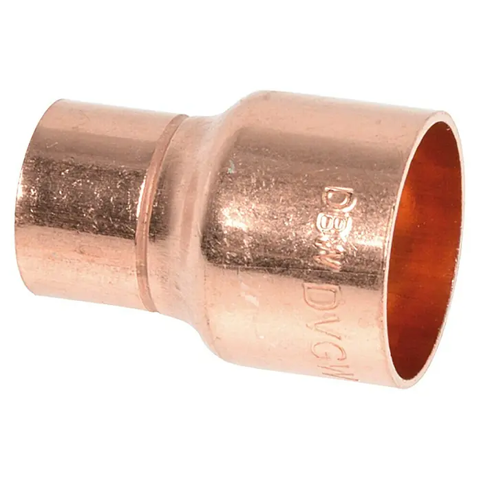 Kupfer-Reduzier-Muffe 5240 - Durchmesser: 28 x 15 mm - Rechte Seitenansicht