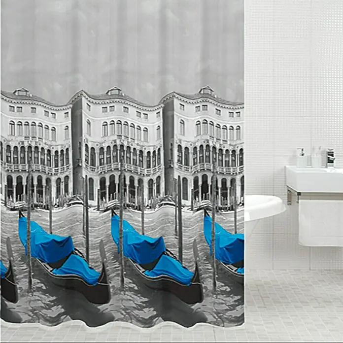 Venus Textil-Duschvorhang Venice - 240 x 200 cm, 100 % Polyester