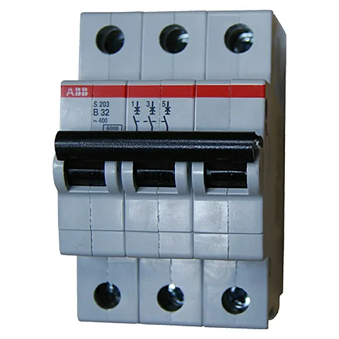 ABB Sicherungsautomat S203 B32A - 32 A, 3-polig - Vorderansicht