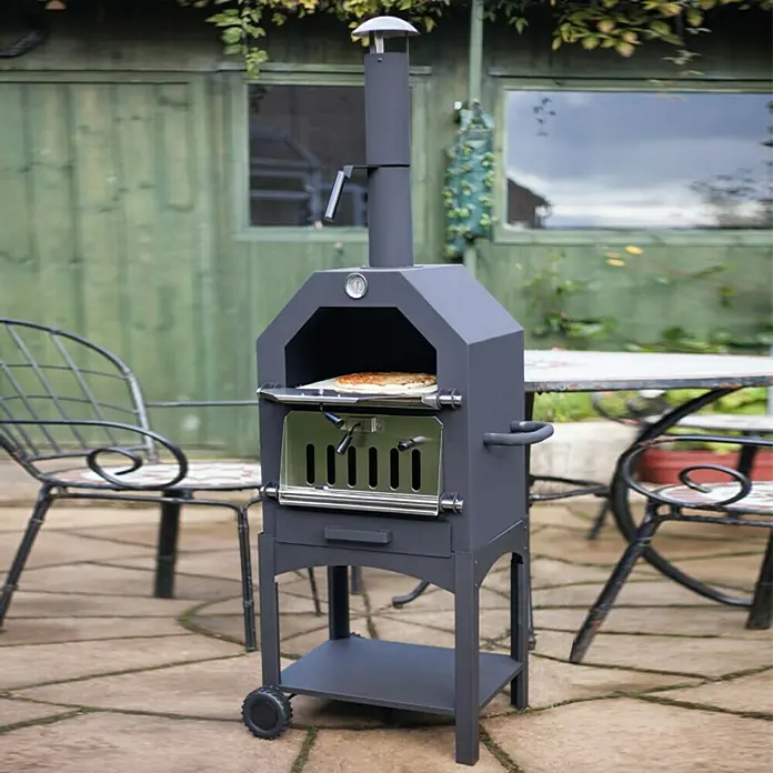 Buschbeck Pizzaofen Italia - 40 x 56 x 160 cm, Mit Rollen - Stimmungsaufnahme