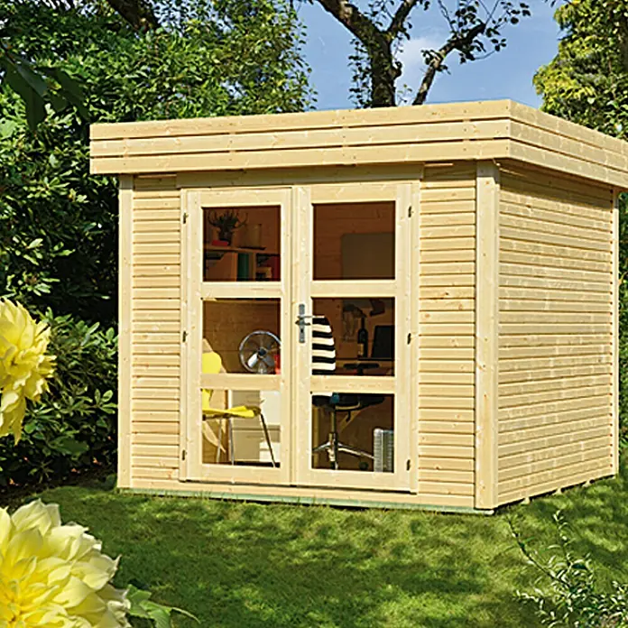 Caseta de madera Style - Madera, Área: 5,76 m², Espesor de pared: 28 mm - Foto ambiente