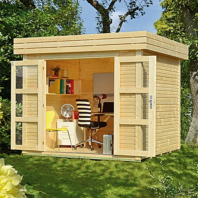 Caseta de madera Style - Madera, Área: 5,76 m², Espesor de pared: 28 mm - Foto ambiente