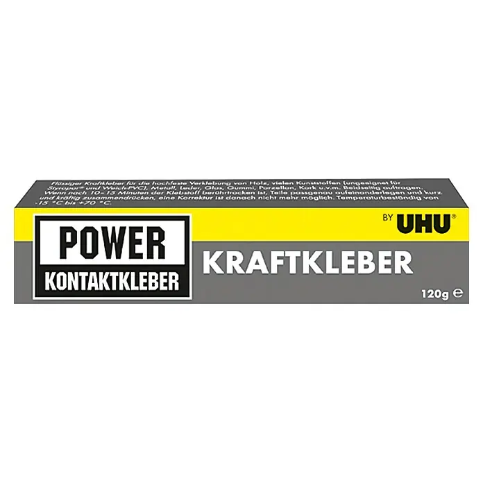 UHU Kontaktkleber Power - Flüssig, 120 g, Tube - Vorderansicht