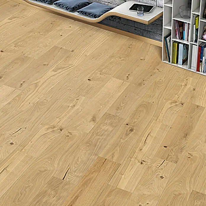 Living by Haro Gotovi parket Hrast premazan uljem strukturirani - 1.085 x 180 x 12 mm, Rustikalni pod