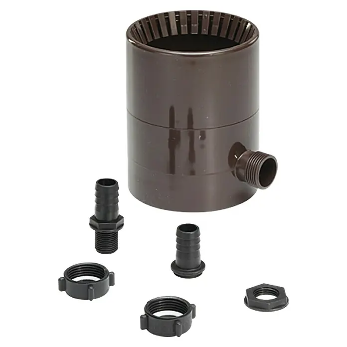 FunkeGruppe Regensammler - Nennweite: 75 mm, Überlaufstop, Braun