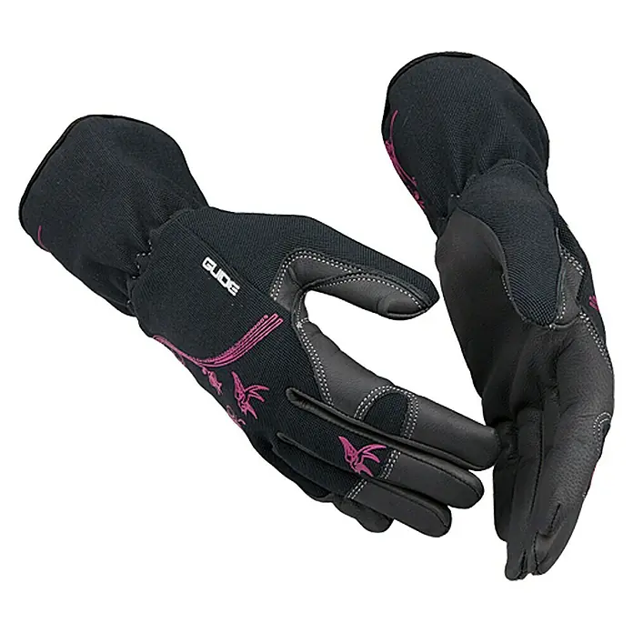 Guide Beschermhandschoenen 5537 - Kledingmaat: 8, Zwart - Vooraanzicht