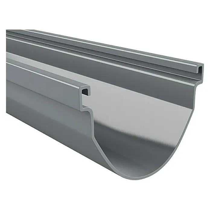 FunkeGruppe Dachrinne Vario - Nennweite: 70 mm, Länge: 100 cm, Kunststoff, Grau