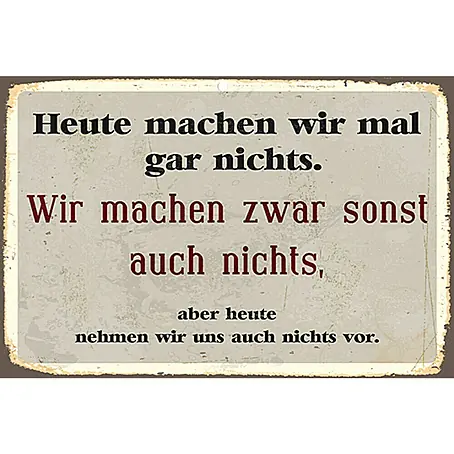 Blechschild