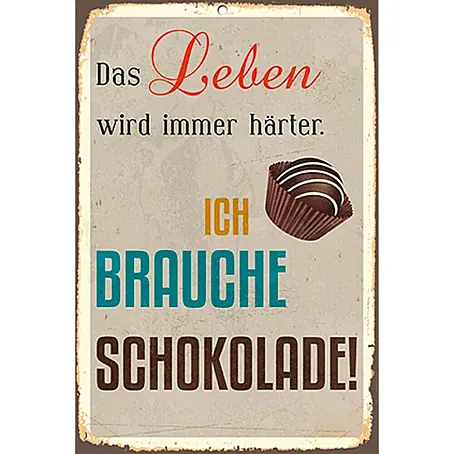 Blechschild
