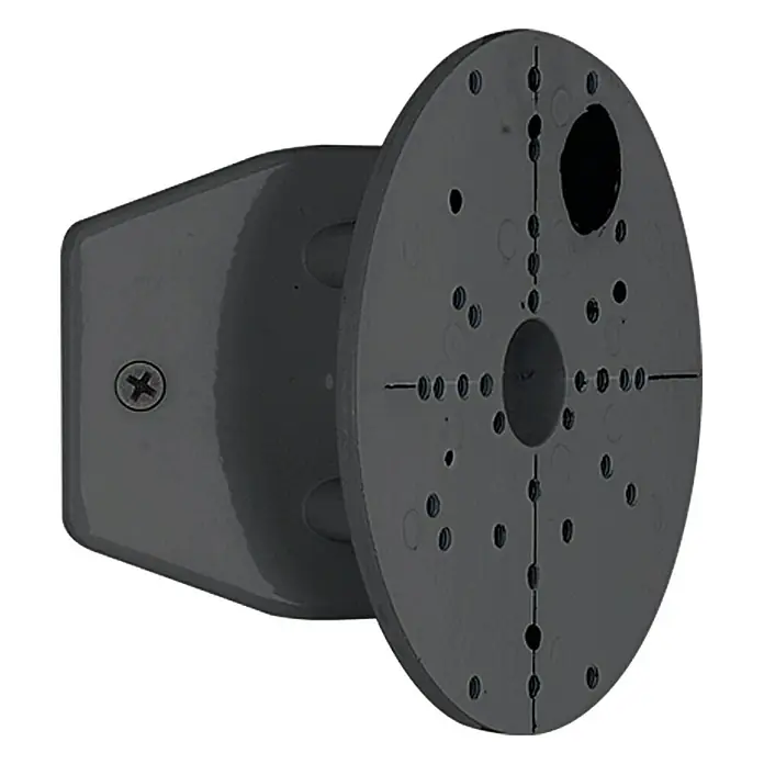 Starlux Eckanbindung - Schwarz, Durchmesser: 12 cm - Vorderansicht