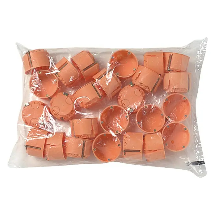 Hohlwanddose Normal - 47 x 68 mm, 1-fach, Orange, 25 Stk.