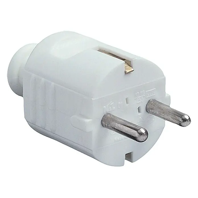 UniTEC Schutzkontaktstecker - 16 A, IP44, Weiß