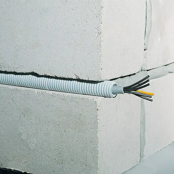 Flexrohr - EN 25, 25 m, Kunststoff, 320 N, Grau