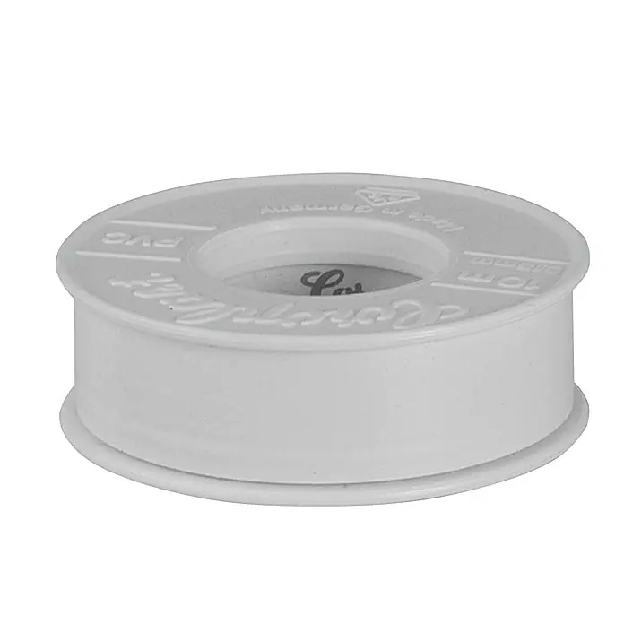Coroplast Izolacijska vrpca od PVC-a - 10 m x 25 mm, Bijele boje - Pogled odozgo