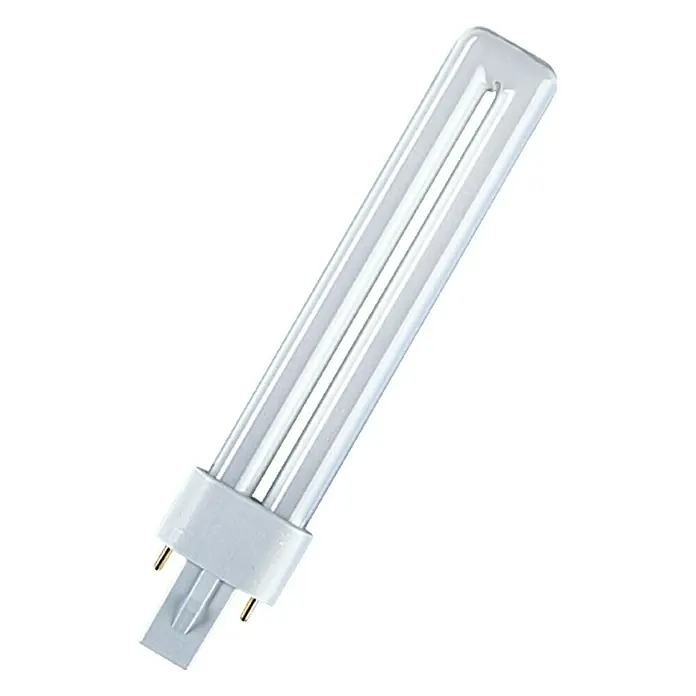 Osram Energiesparlampe Dulux S Interna - 9 W, Warmweiß - Vorderansicht