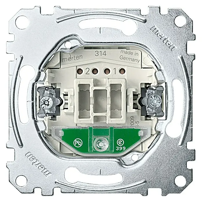 Merten Kontrollschalter-Einsatz - 10 A, Unterputz - Vorderansicht