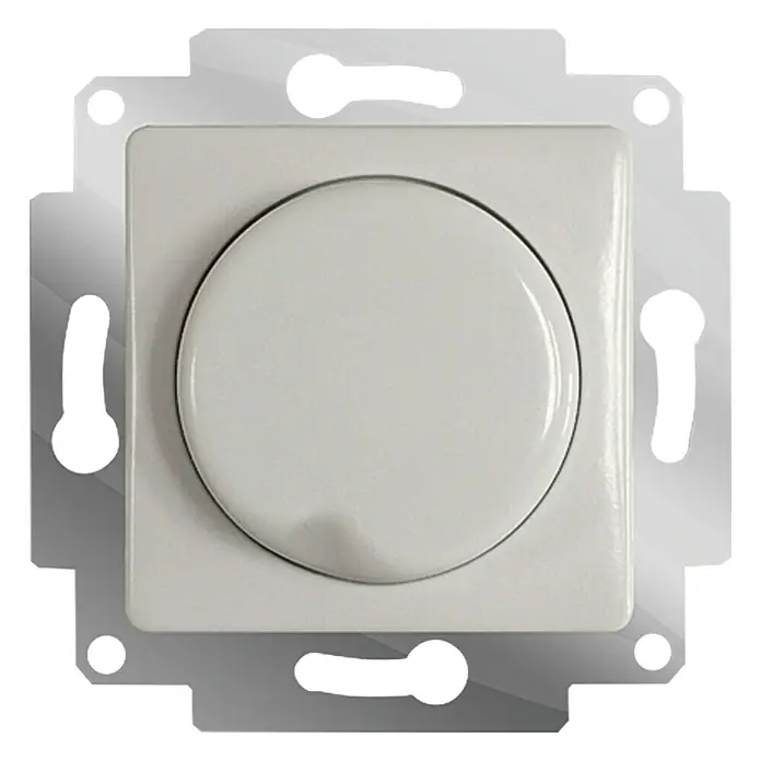 Voltomat MIKRO Dimmer Konventionell - Alpinweiß, 40 W - 400 W, Kunststoff - Vorderansicht