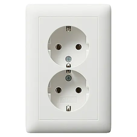 Gira System 55 Doppelsteckdose