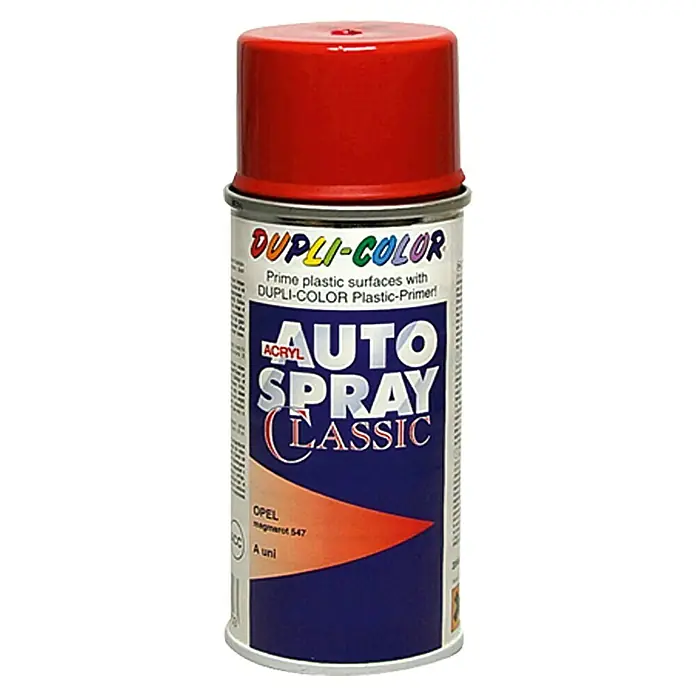 Dupli-Color Acryl-Autospray Classic - Opel, Magmarot, 150 ml - Vorderansicht