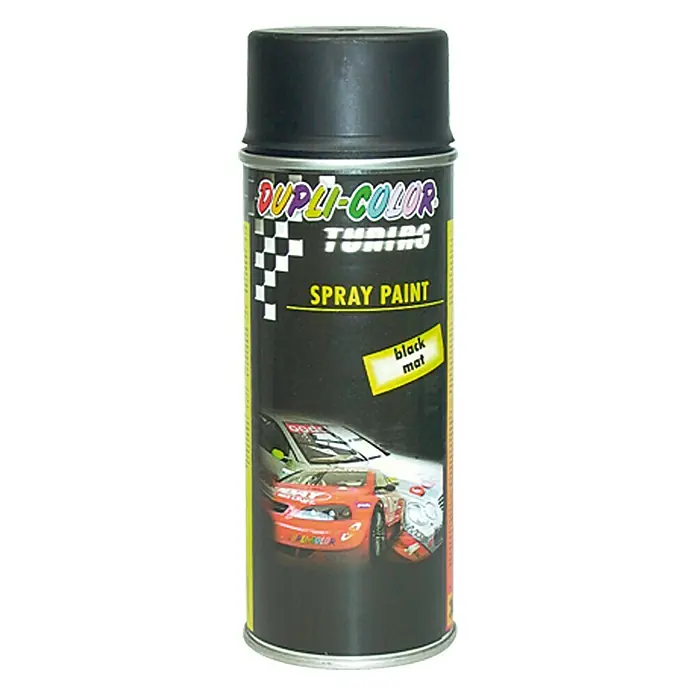 Dupli-Color Tuning Lackspray - Schwarz, Matt, 400 ml - Vorderansicht