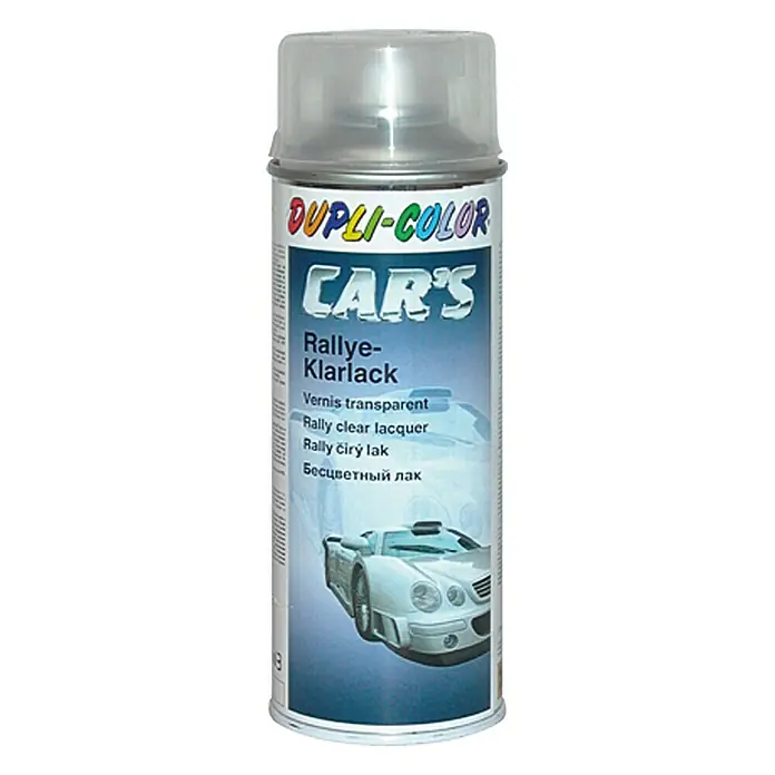 Dupli-Color Bezbojni lak u spreju CAR'S Rallye - Bezbojno, Sjaj, 400 ml - Pogled sprijeda