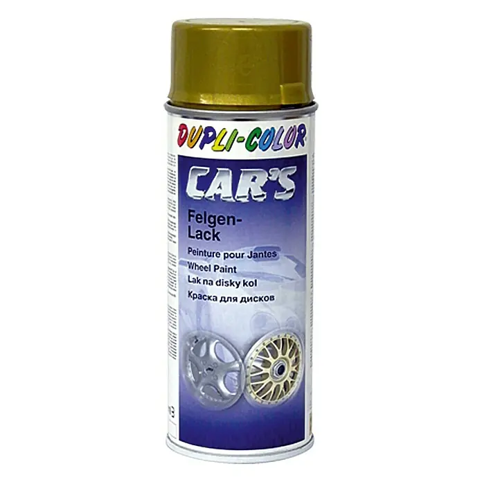 Dupli-Color Lackspray CAR'S Rallye - Gold, Glänzend, 400 ml - Vorderansicht