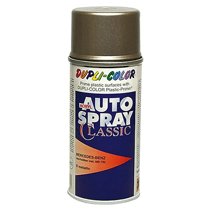 Dupli-Color Acryl-Autospray Classic - Mercedes Benz, Rauchsilber Metallic, 150 ml - Vorderansicht