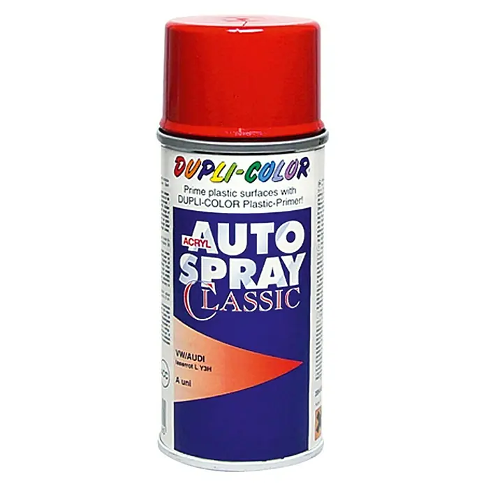 Dupli-Color Acryl-Autospray Classic - Audi/VW, Laserrot, 150 ml - Vorderansicht