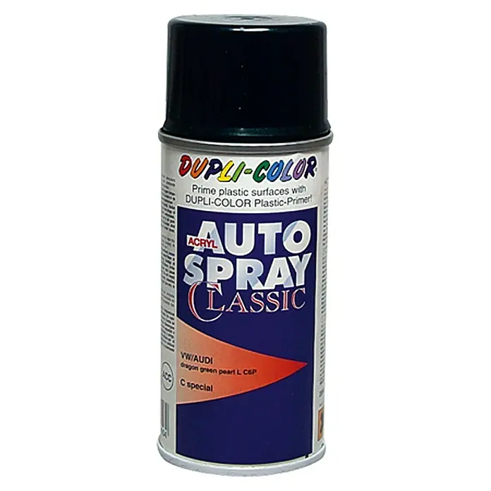 Dupli-Color Acryl-Autospray Classic - Audi/VW, Dragon Green Pearl, 150 ml - Vorderansicht