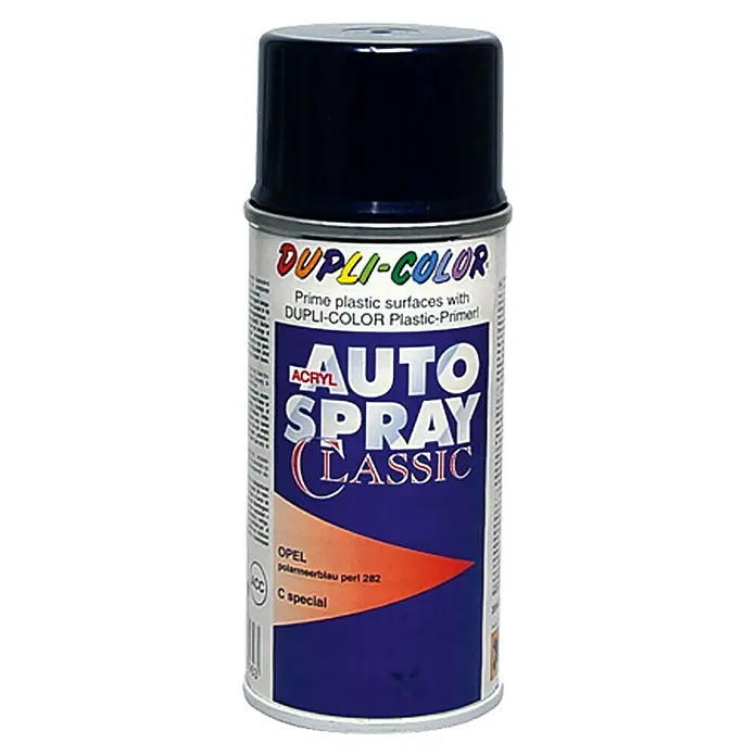 Dupli-Color Acryl-Autospray Classic - Opel, Polarmeerblau Perl, 150 ml - Vorderansicht