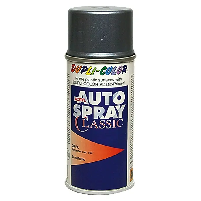 Dupli-Color Acryl-Autospray Classic - Opel, Lichtsilber Metallic, 150 ml - Vorderansicht