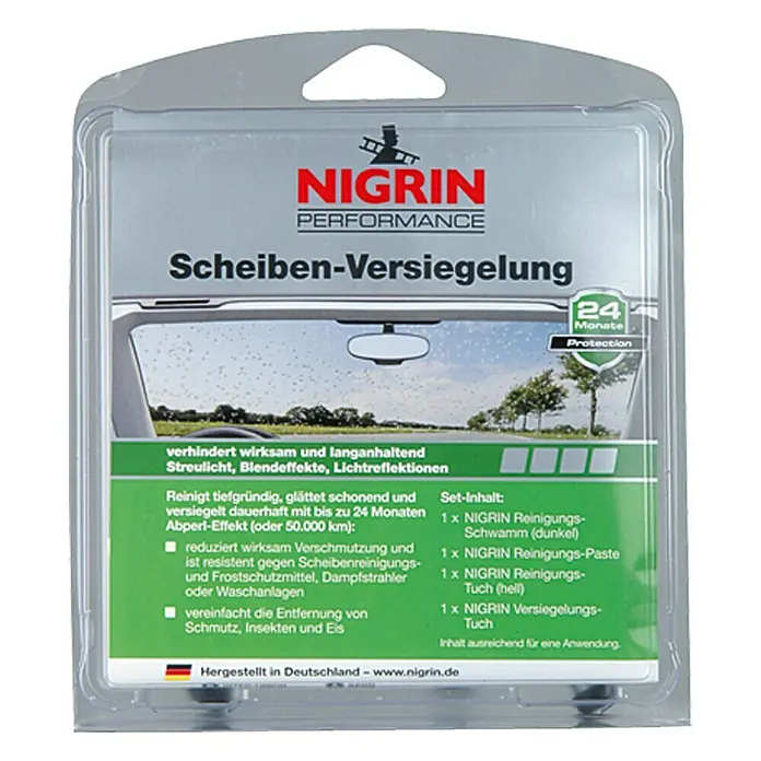Nigrin Performance Scheibenversiegelung - 4 -tlg., Inhalt ausreichend für ca.: 1 Anwendung
