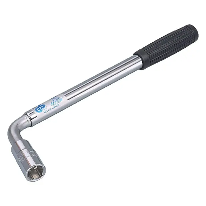 UniTEC Teleskop-Radmutternschlüssel - 22 - 41 cm, Schlüsselweite: 17/19 mm - Vorderansicht