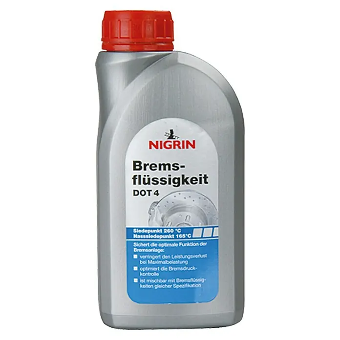 Nigrin Bremsflüssigkeit DOT 4 - 500 ml - Vorderansicht