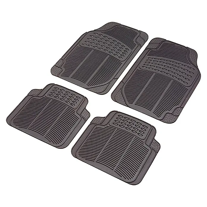 UniTEC Kfz-Gummimatten-Set Comfort - 4 -tlg., Gummi, Schwarz