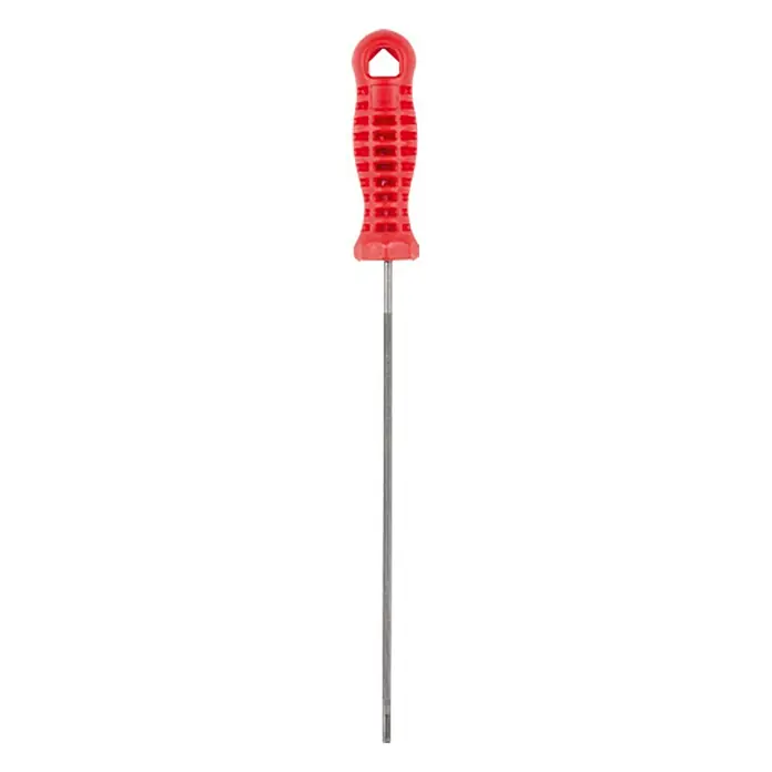 Wisent Kettensägefeile - Durchmesser: 4 mm, Länge Feilenblatt: 200 mm - Vorderansicht