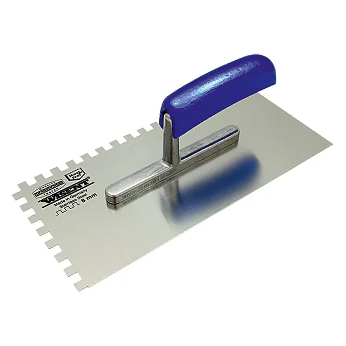 Wisent Glättkelle gezahnt - 8 x 8 mm, Edelstahl
