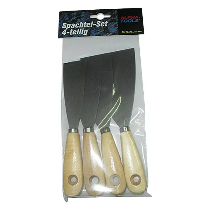 Alpha Tools Spachtel-Set - 4 -tlg. - Vorderansicht